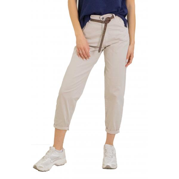 Pantalone baggy leggero con cintura in cotone "Chloe"